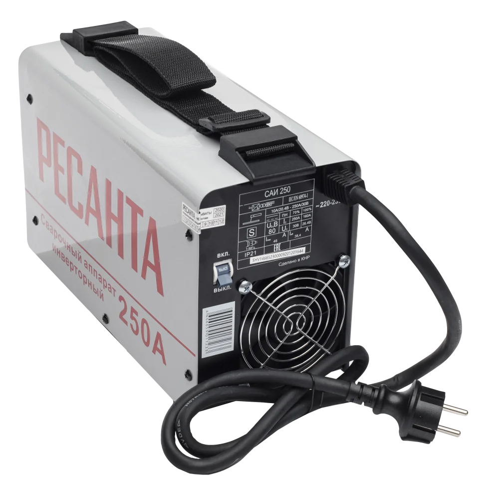 Сварочный инвертор Ресанта САИ 250 в кейсе