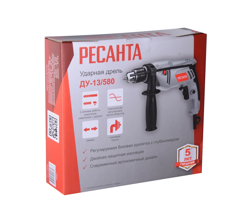 Дрель ударная Ресанта ДУ-13/580
