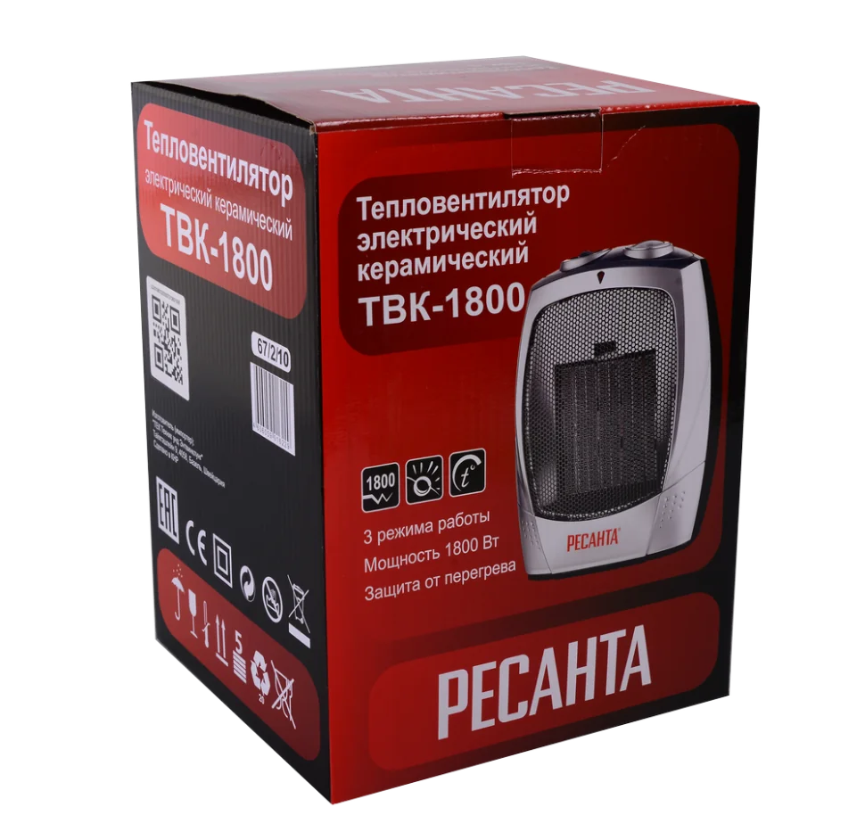 Тепловентилятор Ресанта ТВК-1800
